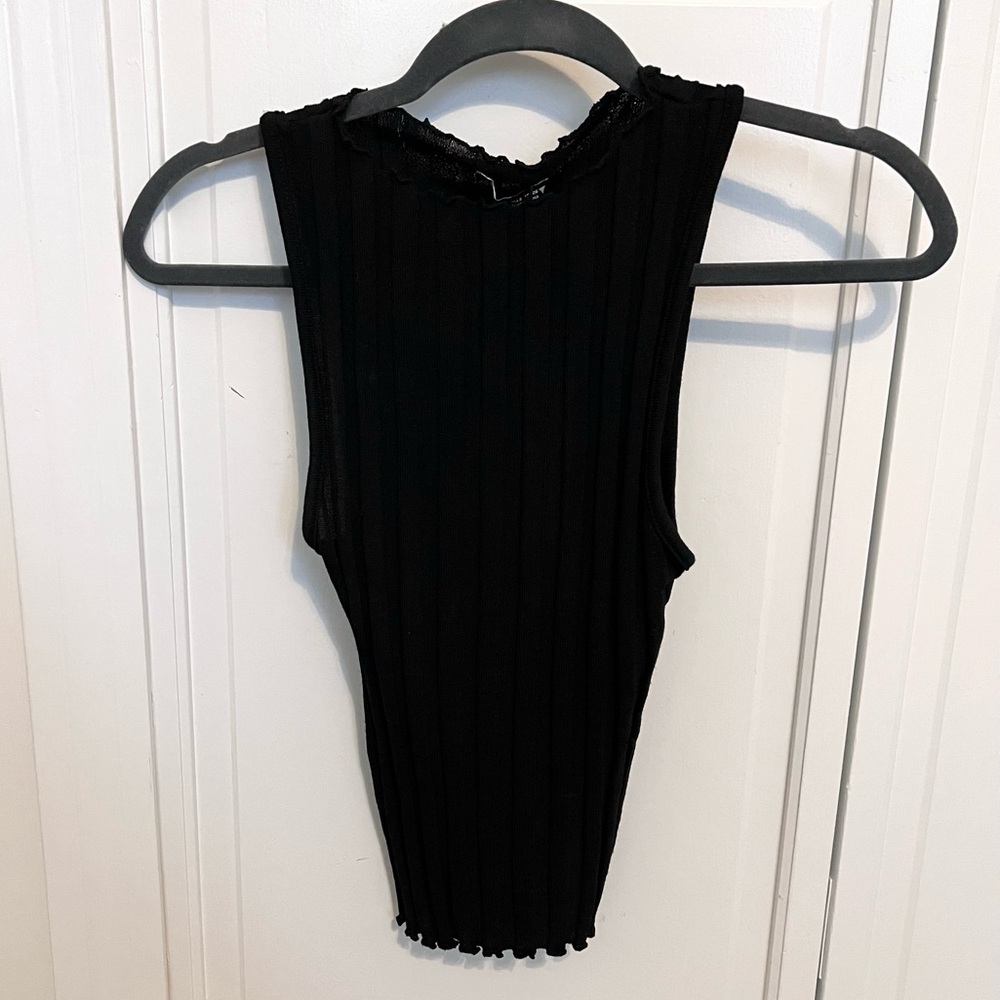 Zara Ribbed Halter Top